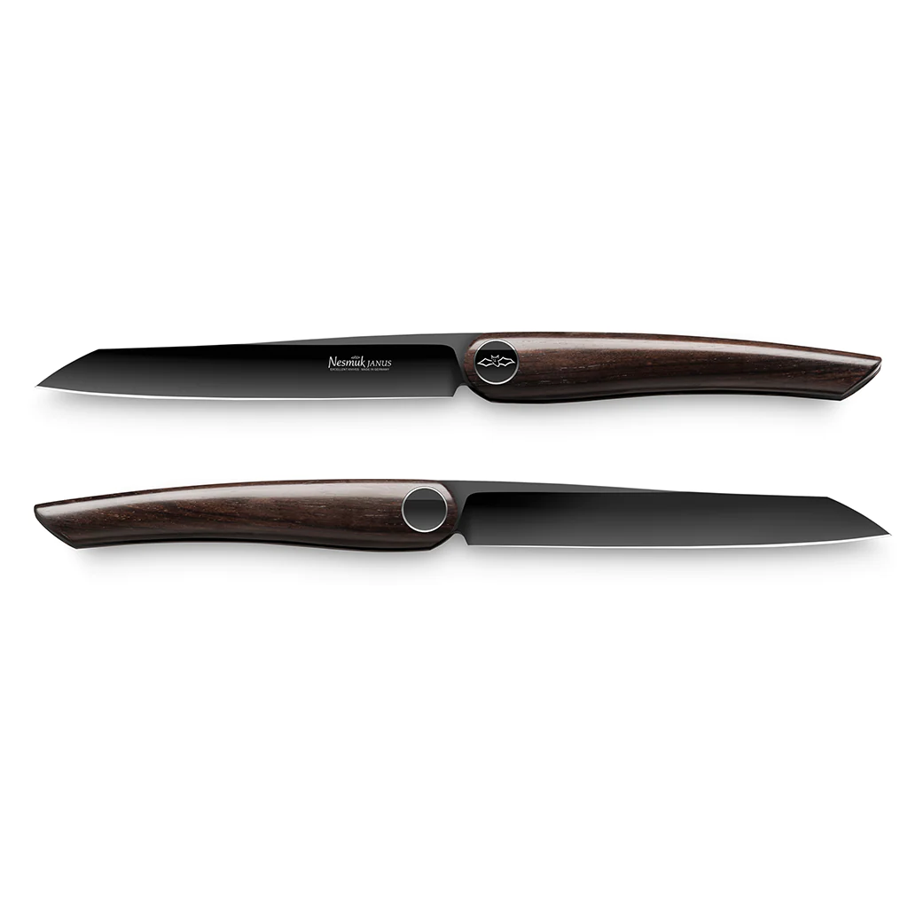nesmuk janus steakmessenset 2 delig grenadillehout