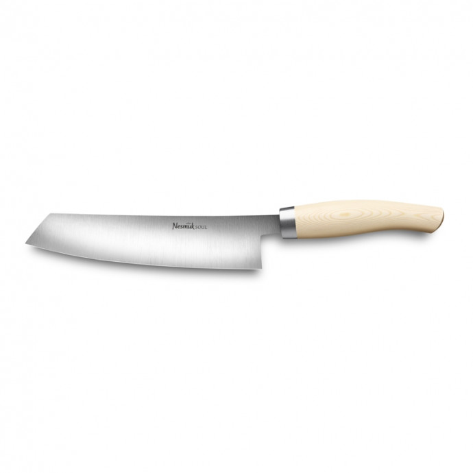 nesmuk-soul-koksmes-18cm-micarta-wit