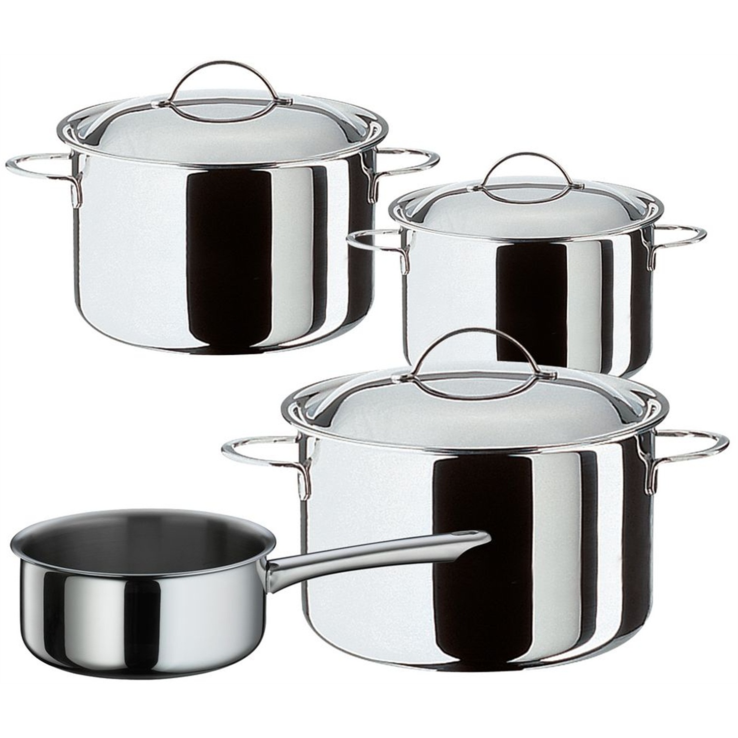 spring cristal pannenset met steelpan 4 delig