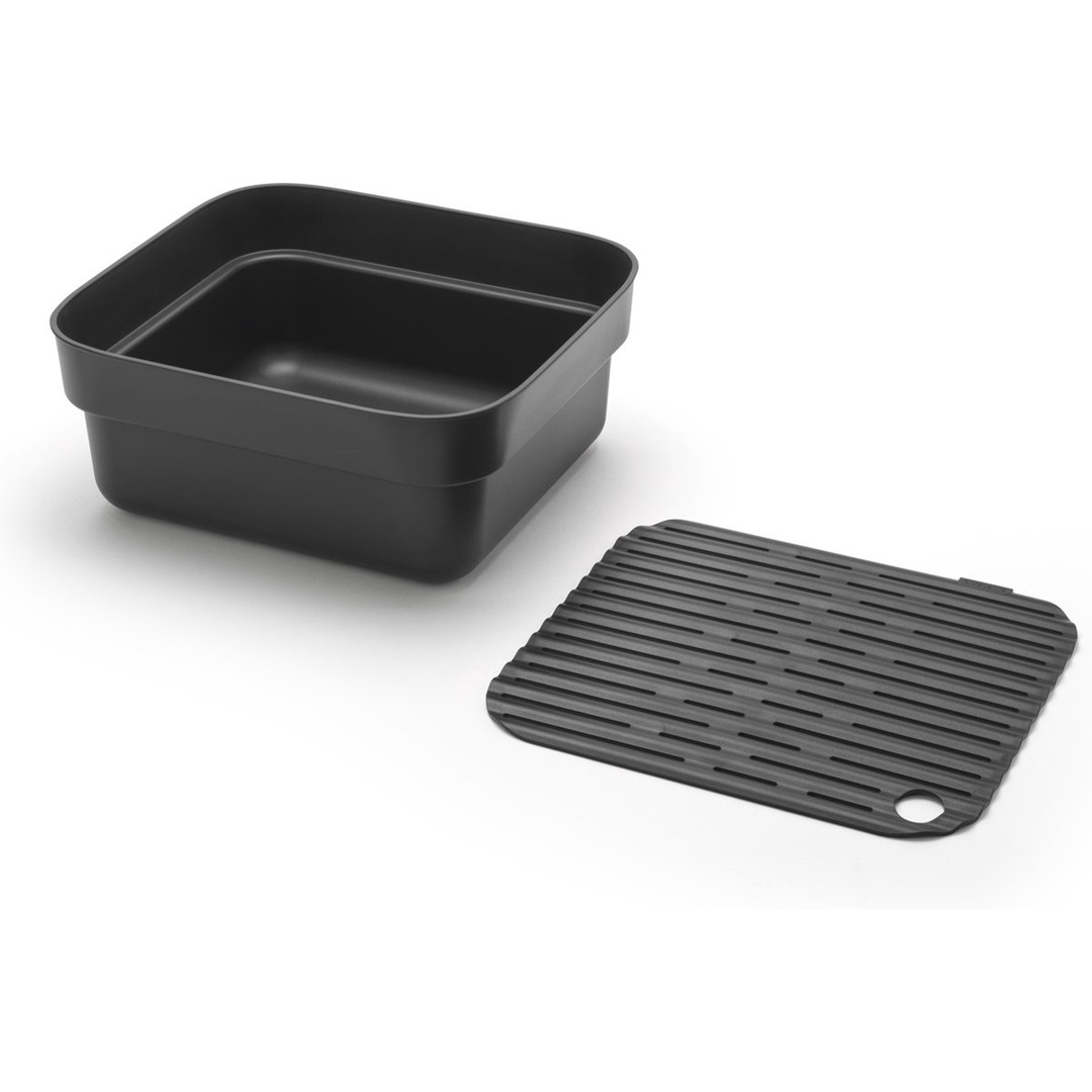 brabantia-sinkside-afwasbak-met-droogrek-dark-grey
