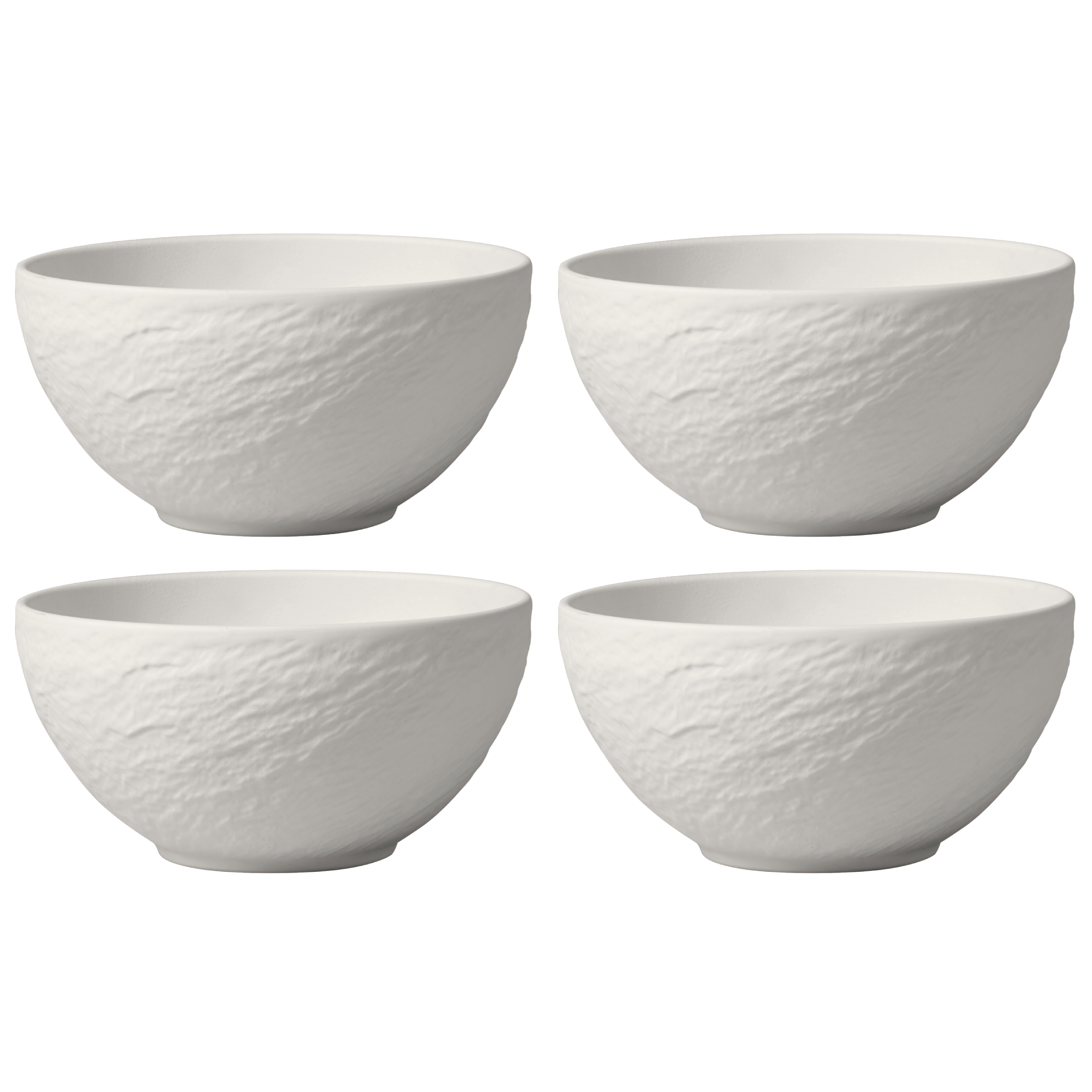 villeroy boch manufacture rock kom 14cm wit 4 stuks