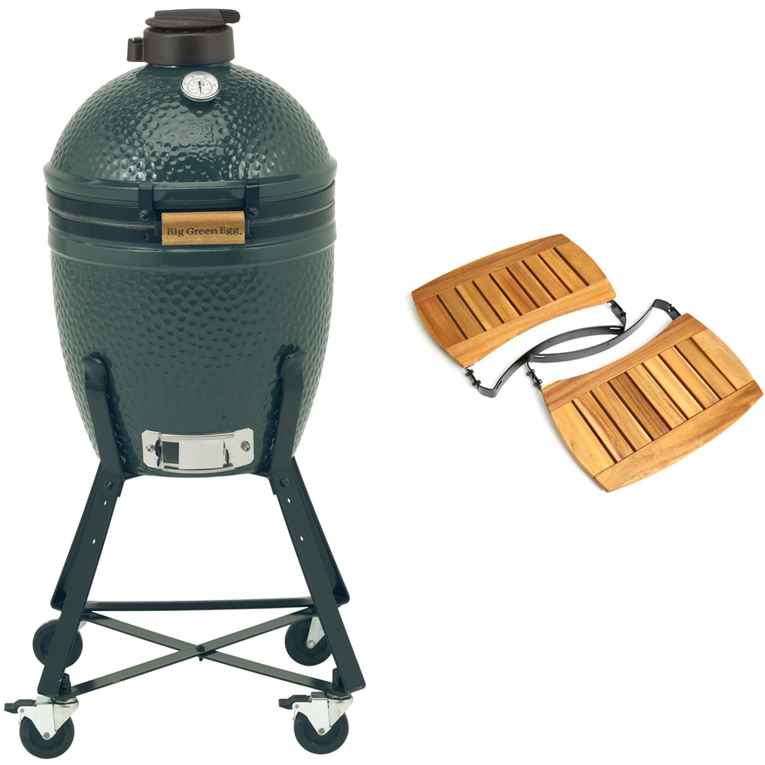 big-green-egg-small-houtskoolbarbecue-met-nest-en-acacia-egg-mates