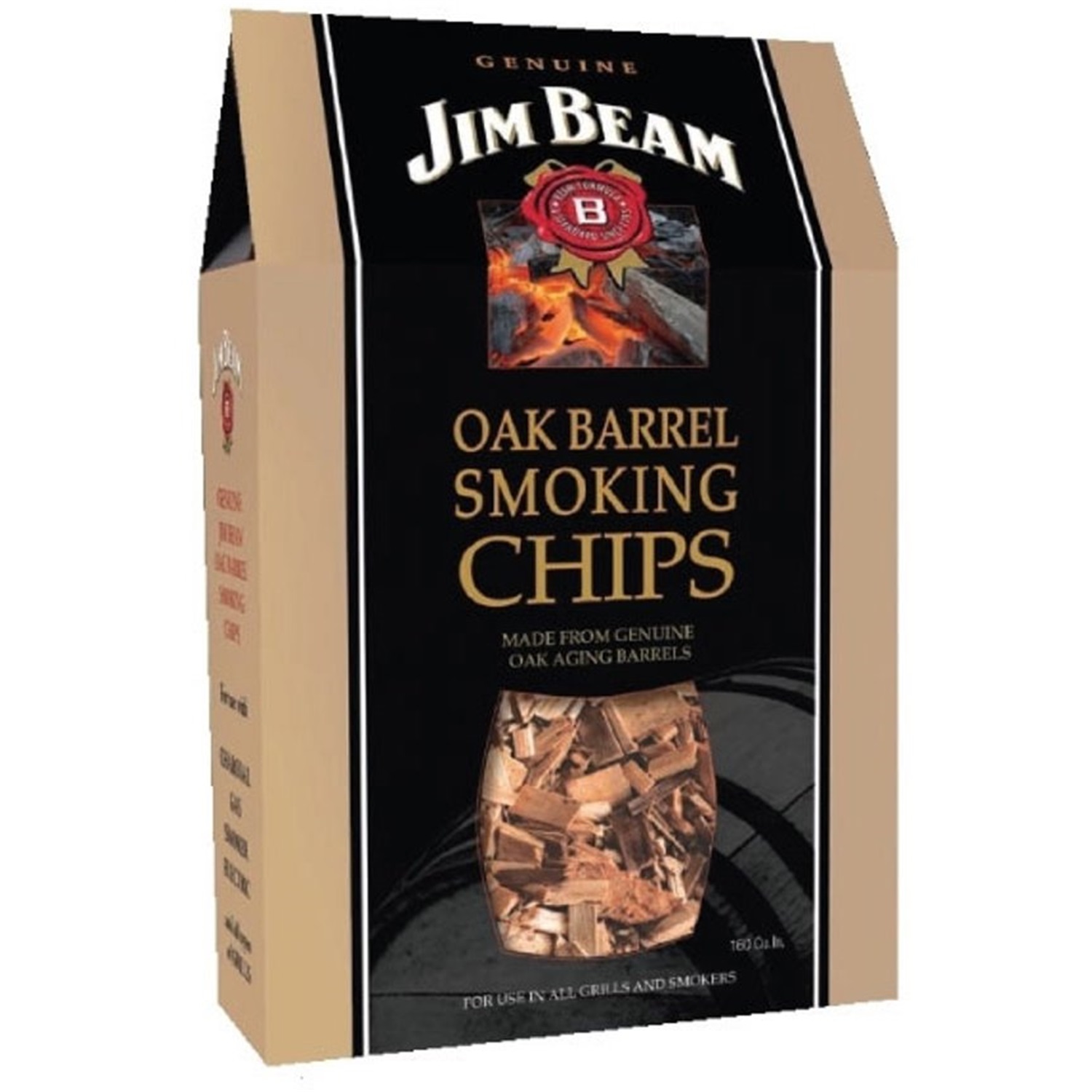 jim beam rooksnippers whisky 850g eikenhout