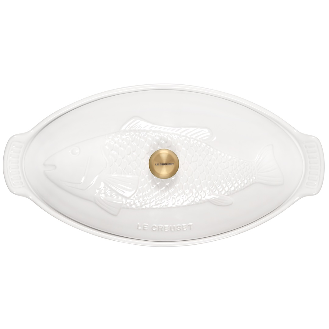 kookpunt-le-creuset-heritage-ovenschaal-met-deksel-vis,-1,6l-wit