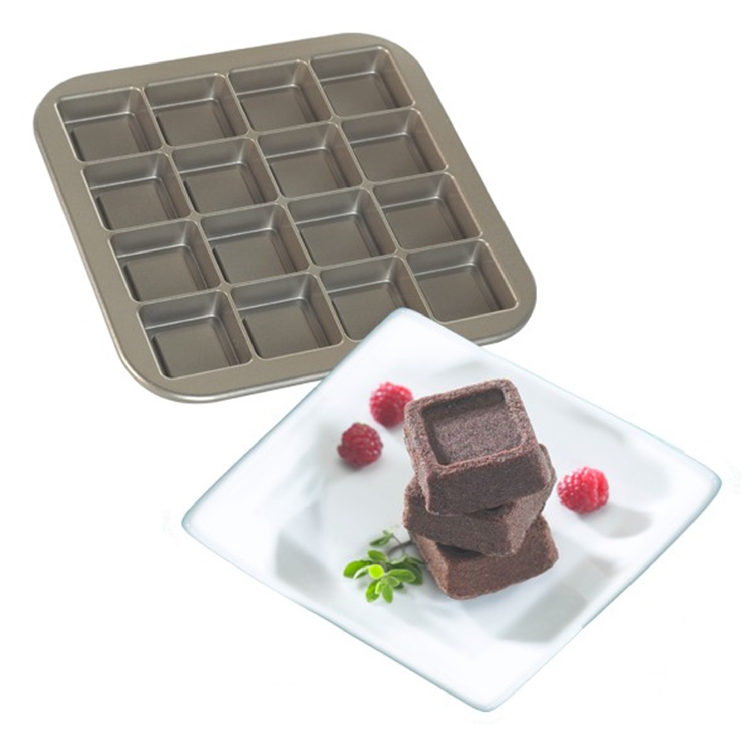 nordic-ware-brownie-bites-bakvorm-16-vaks-zilver