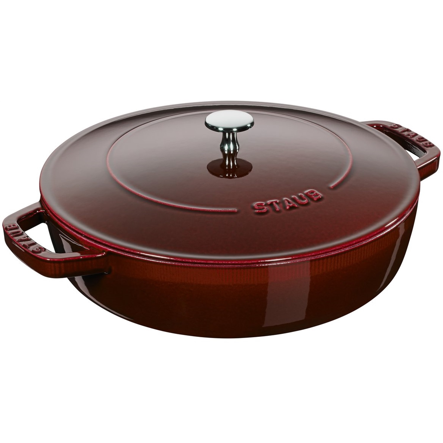staub chistera braadpan 24cm grenadine