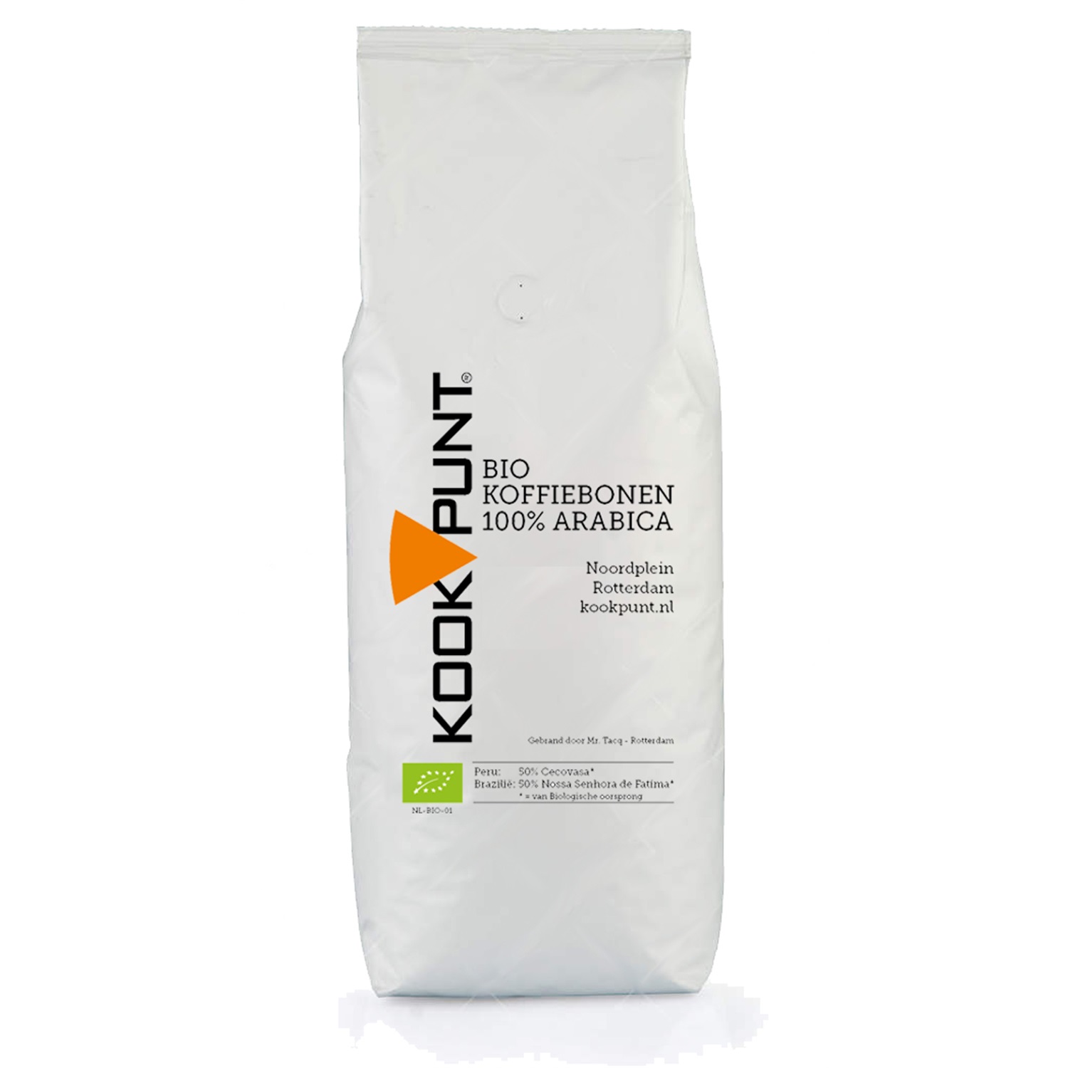 kookpunt biologische koffiebonen 1kg