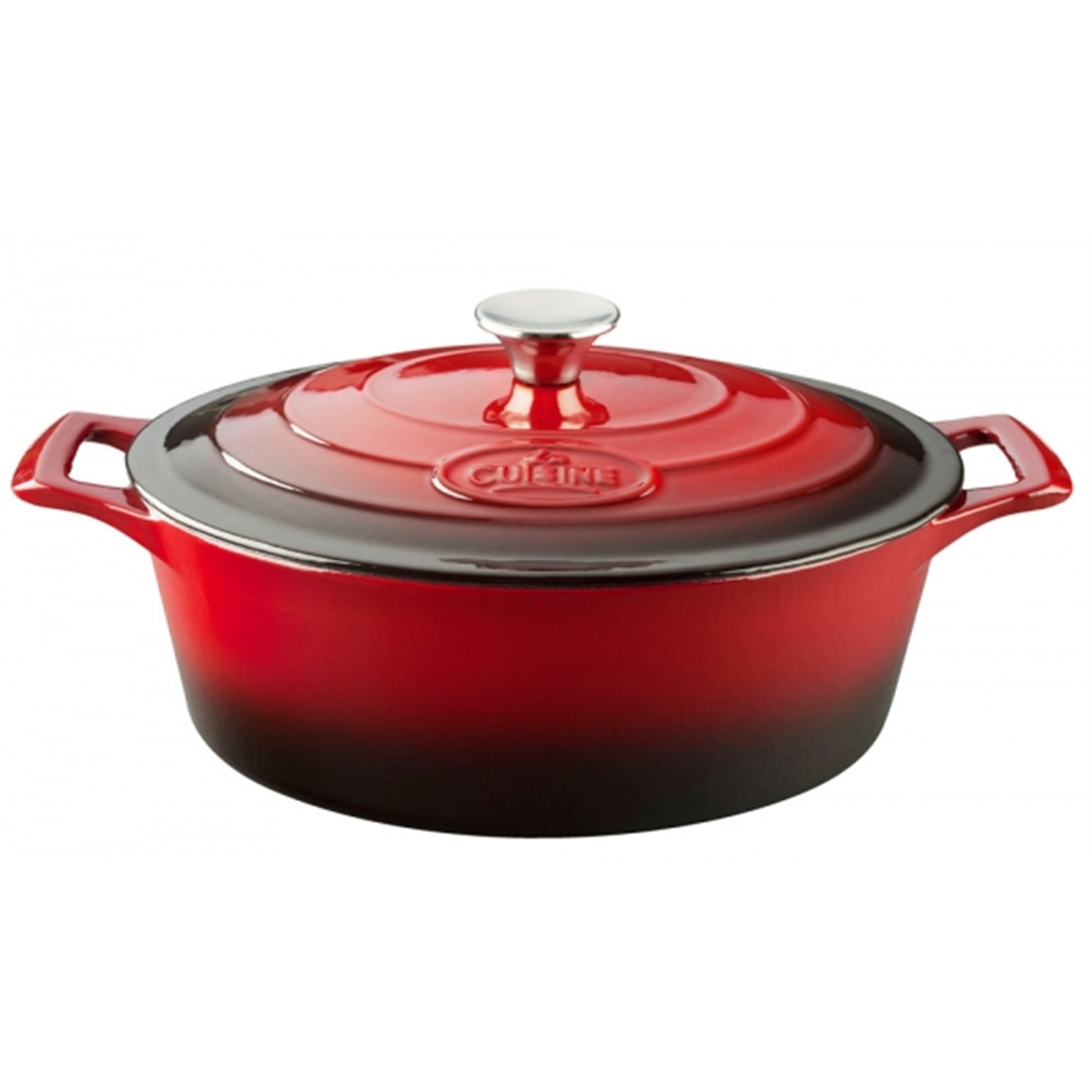 la-cuisine-pro-ovale-braadpan-33cm-rood