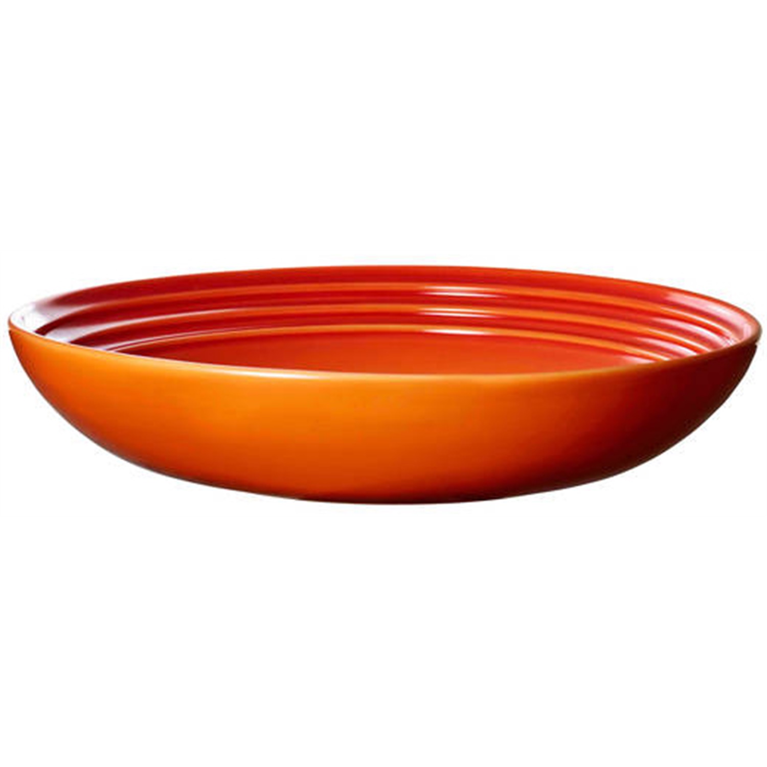 le creuset stoneware pastabord 22cm oranjerood