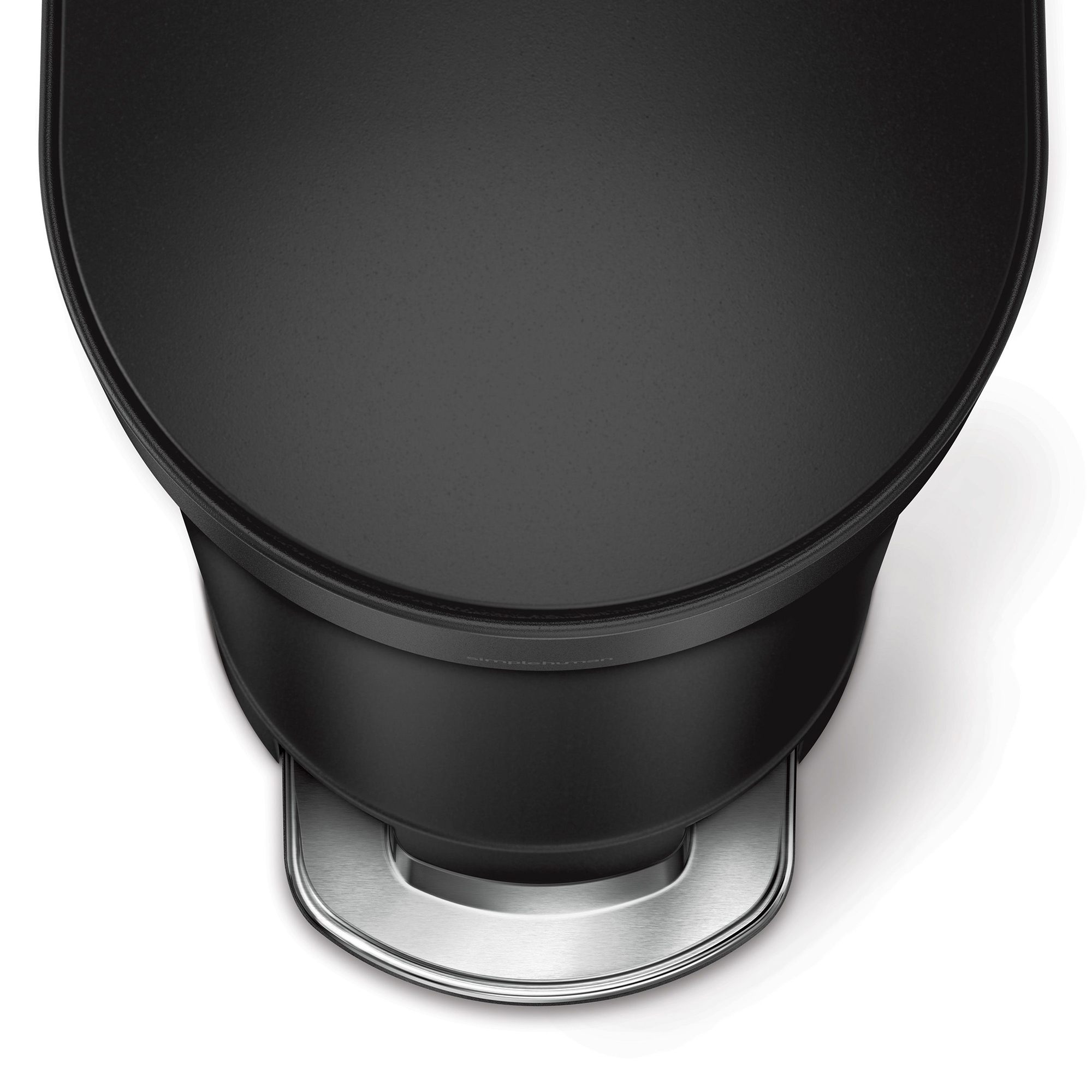 simplehuman-smalle-pedaalemmer-ovaal-45l-zwart