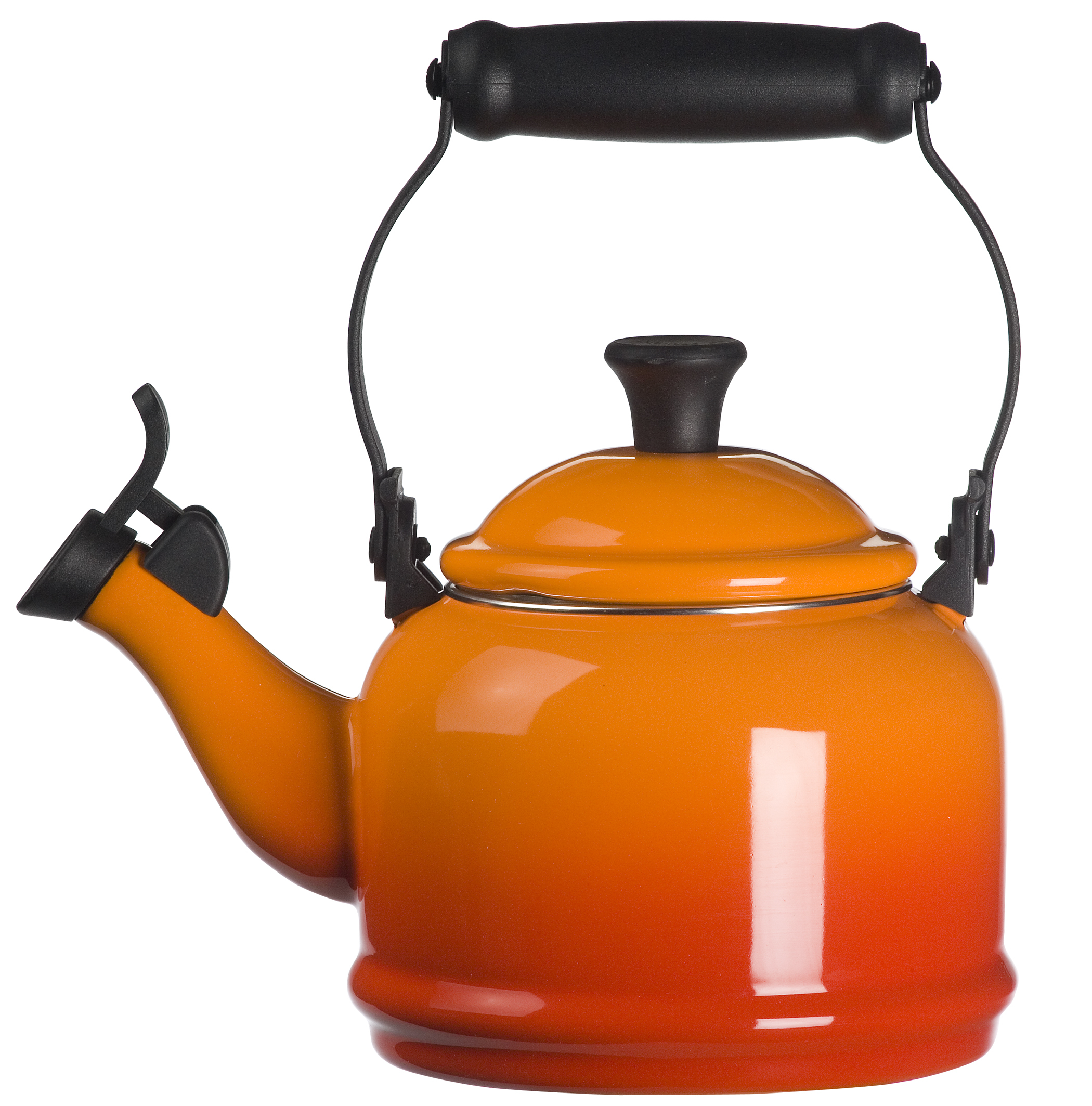 le creuset demi fluitketel 11l oranjerood