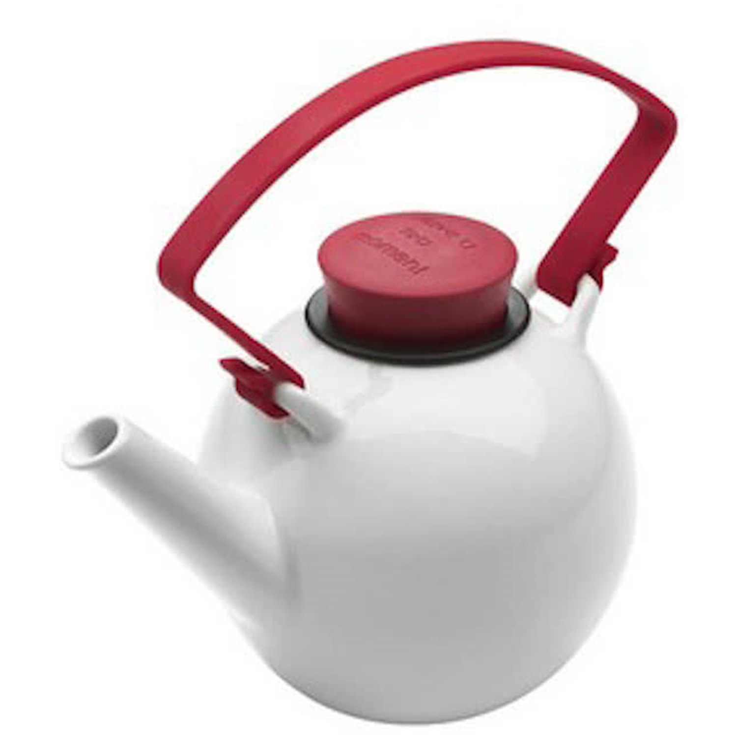 qdo-theepot-porselein-1l-rood
