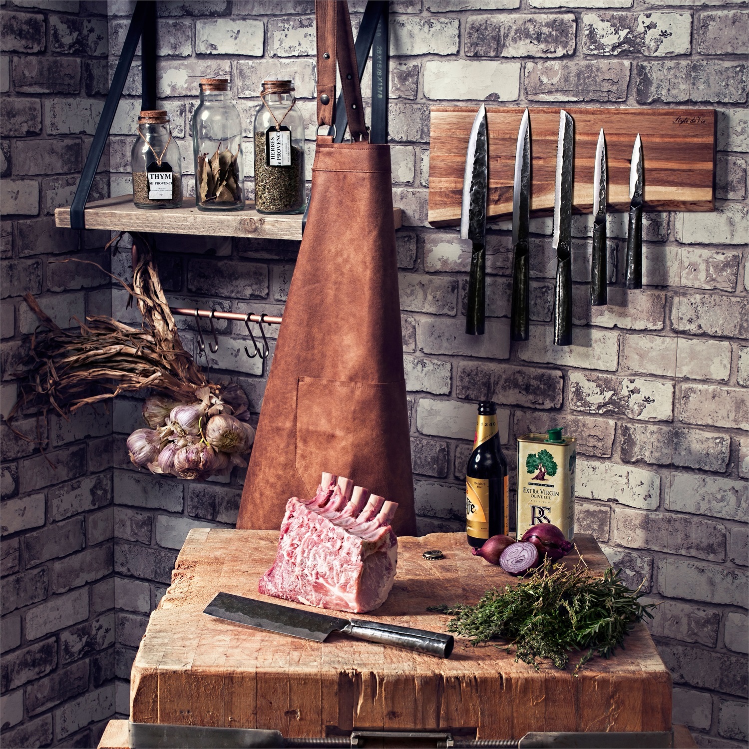 style-de-vie-messenmagneet-45cm-acaciahout