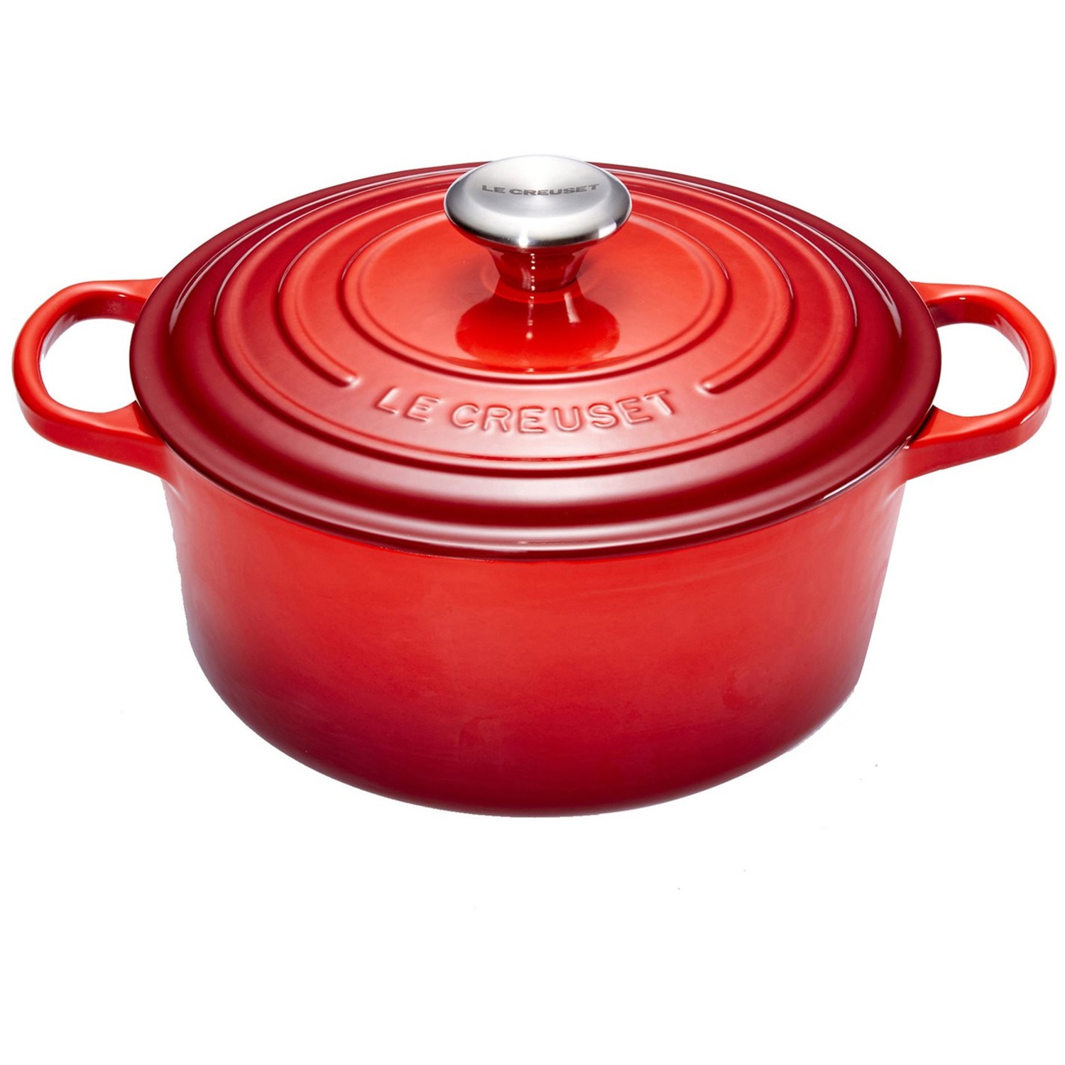 le creuset signature braadpan 30cm kersenrood