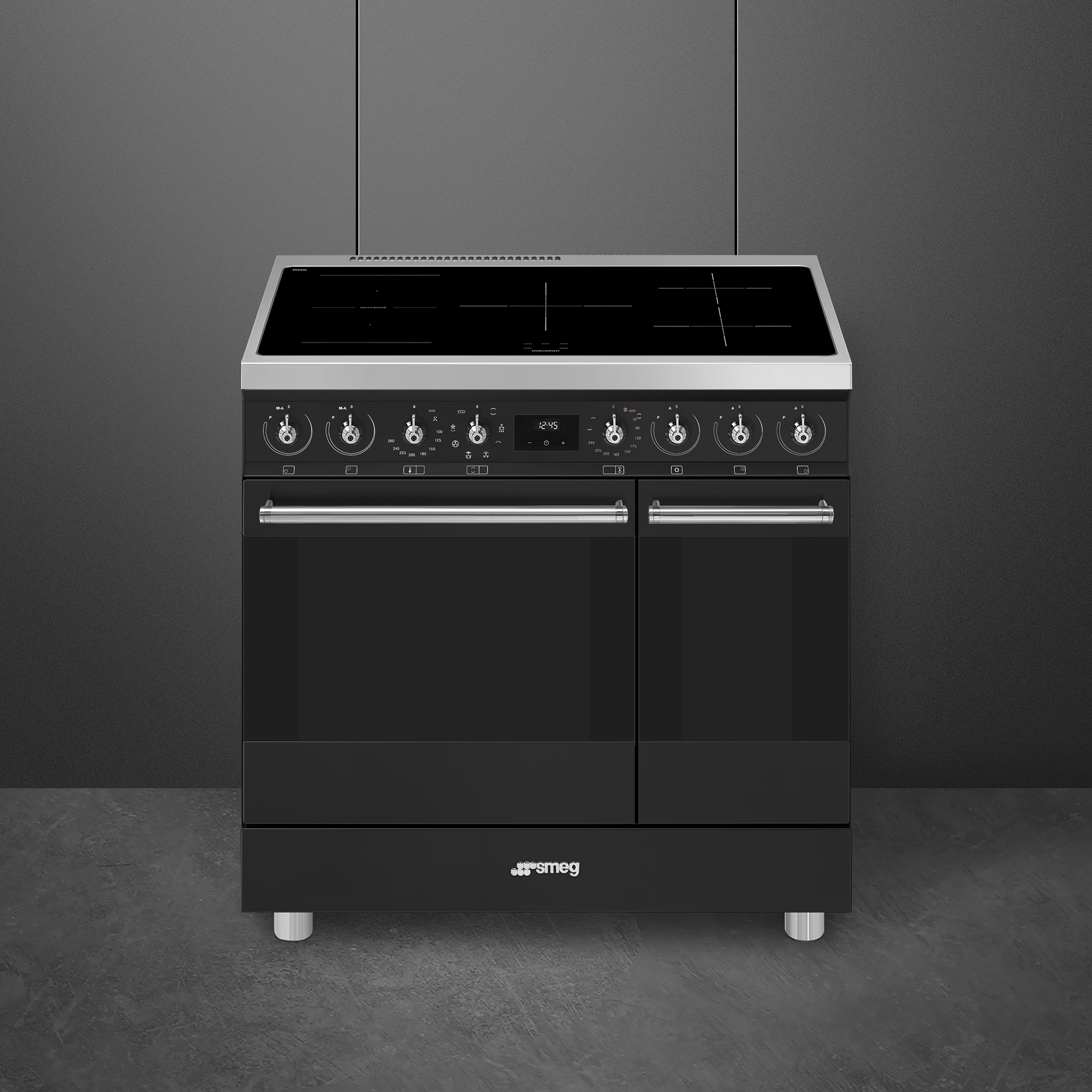 smeg-classici-sinfonia-inductiefornuis-c92immb2-met-kbt900ne-afzuigkap-90cm-mat-zwart