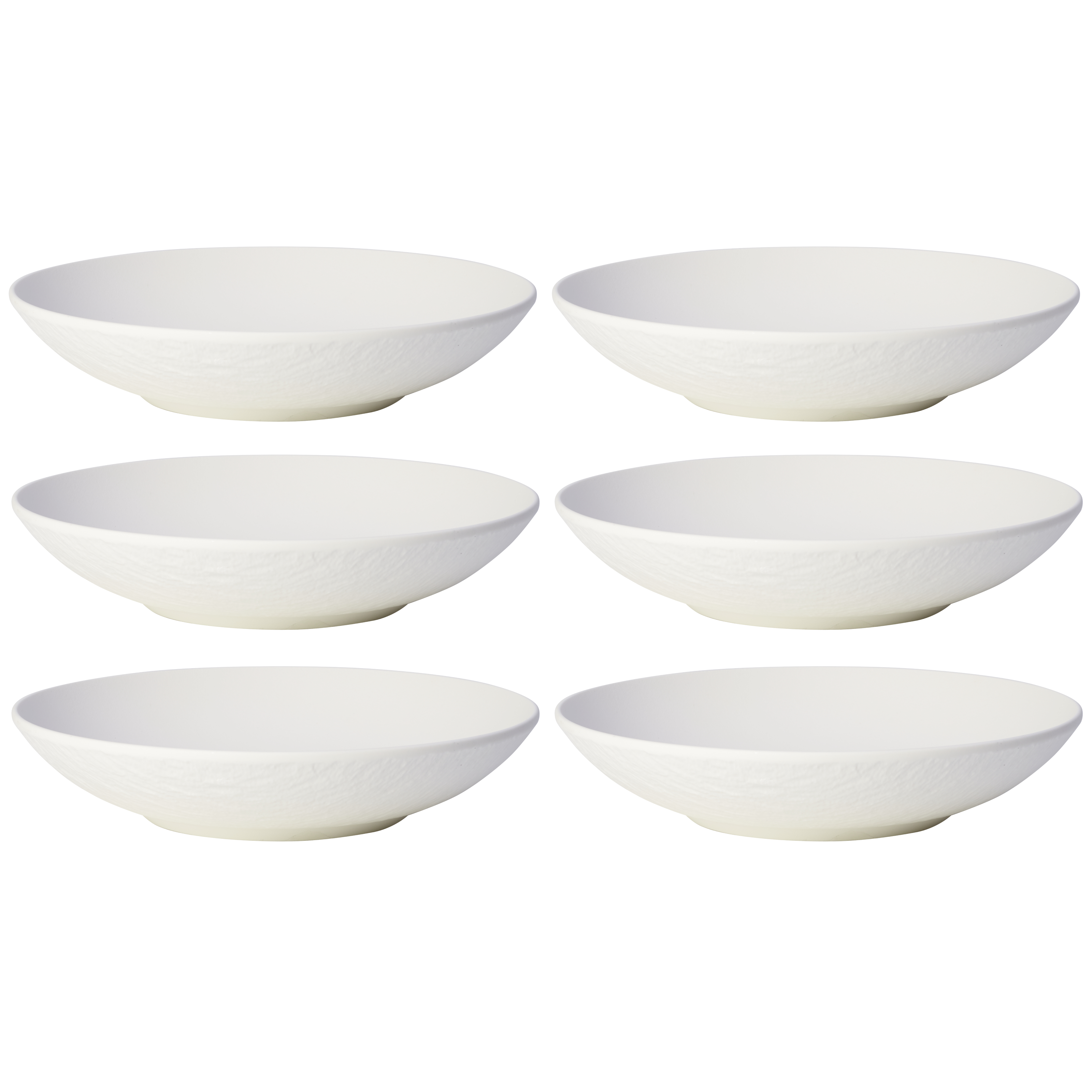 villeroy boch manufacture rock diep bord 24cm wit 6 stuks