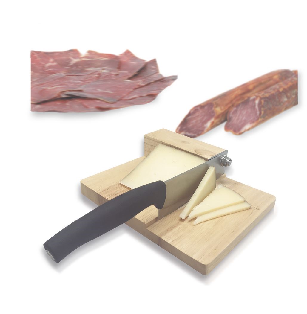 vin-bouquet-kaassnijder-met-houten-snijplank