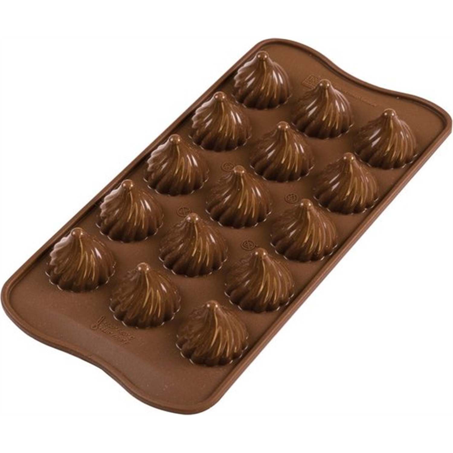 silikomart easychoc 3d choco flame chocoladevorm scg47 15 vaks