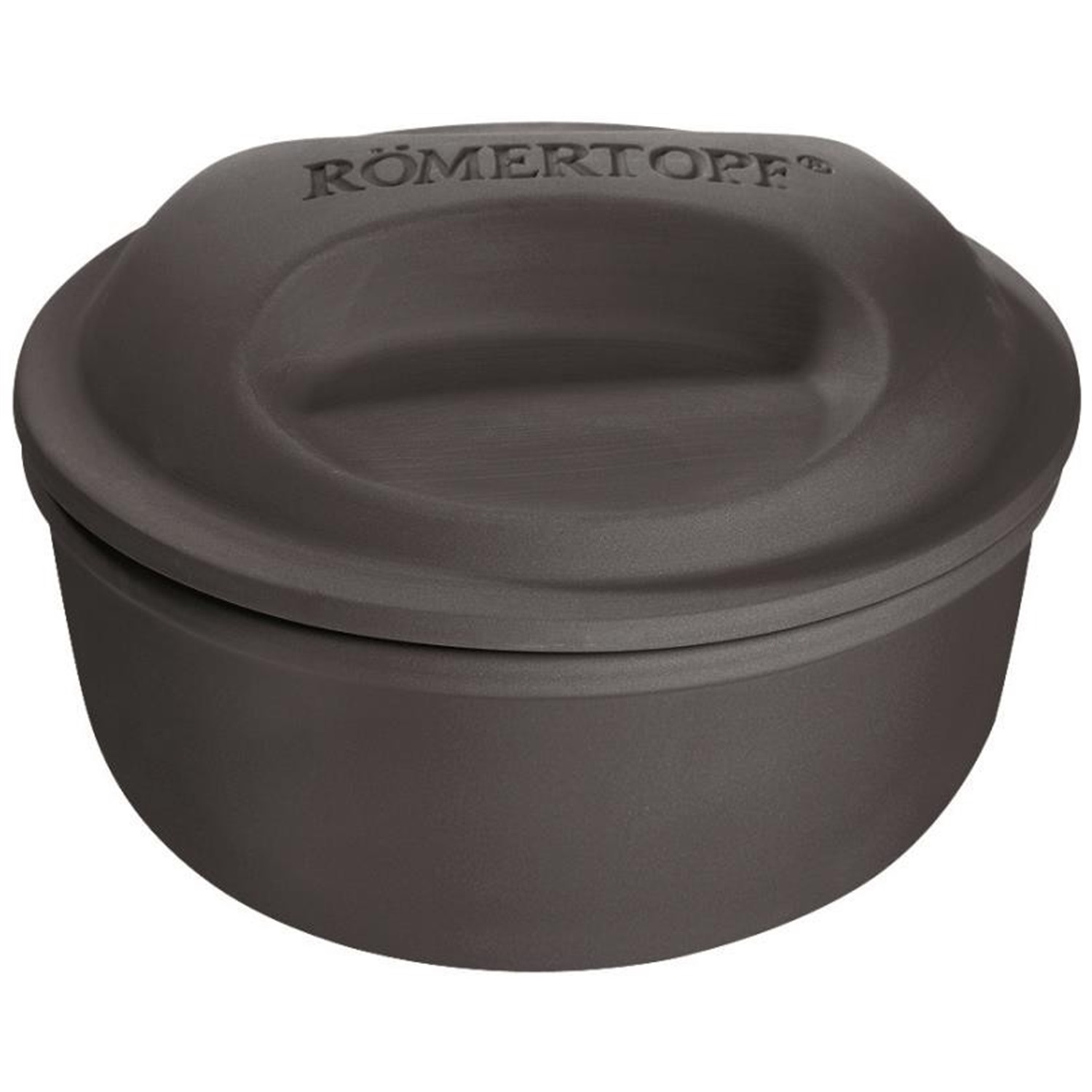 romertopf goes bbq grillschaal met deksel 22cm grijs