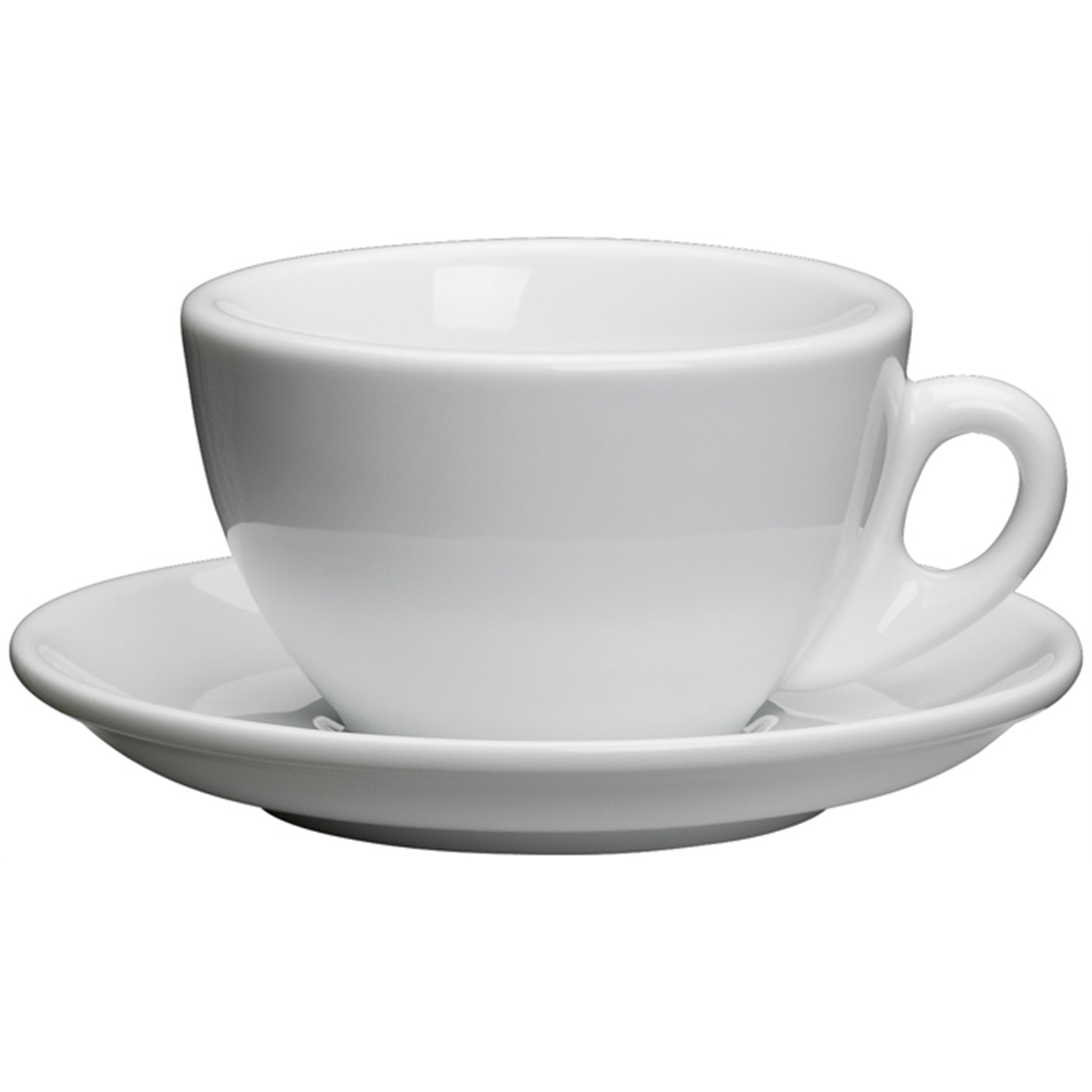 cilio roma cappuccinokop met schotel 015l wit