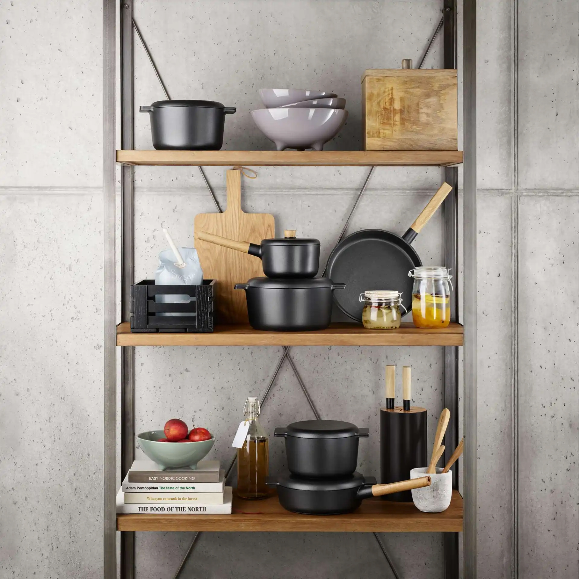 eva-solo-nordic-kitchen-sauspan-met-deksel-16cm-zwart