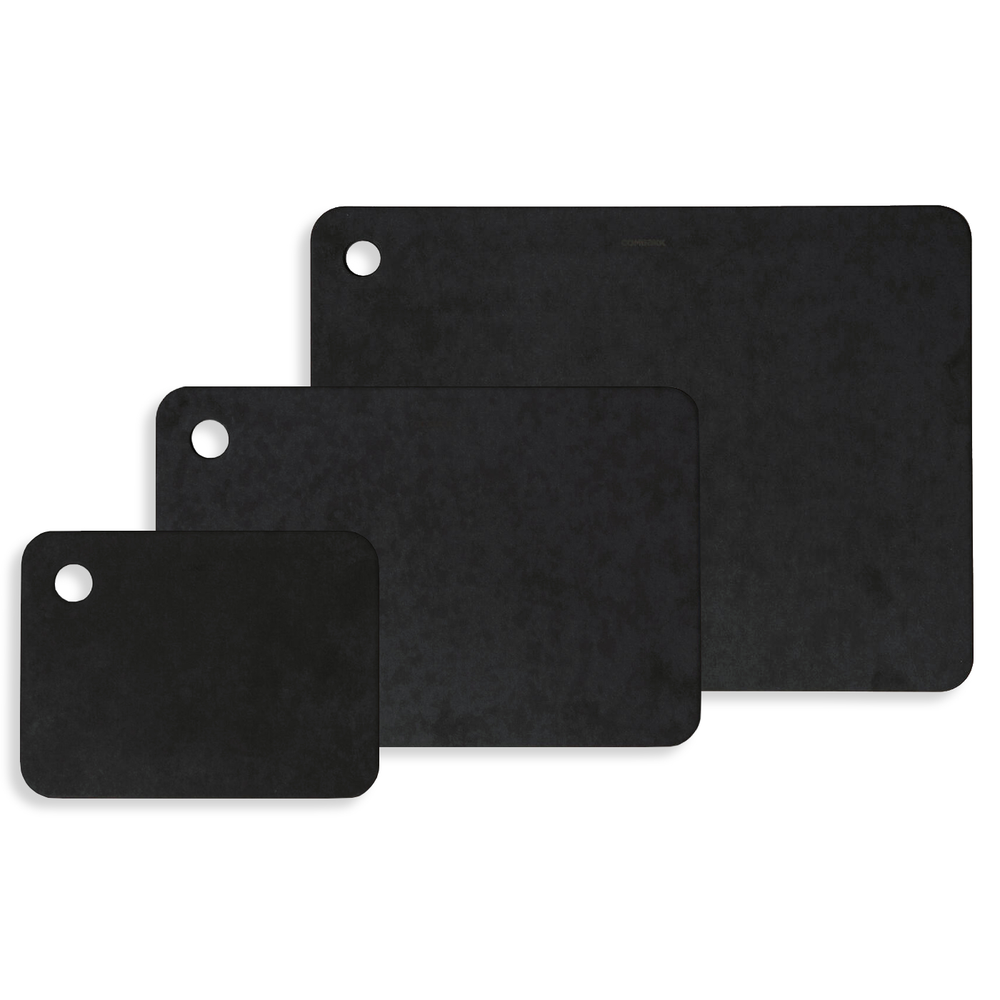 kookpunt snijplankenset 3 delig zwart