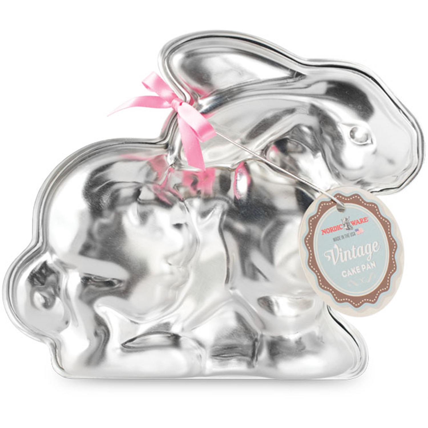 nordic-ware-easter-bunny-bakvorm-26x22cm-zilver