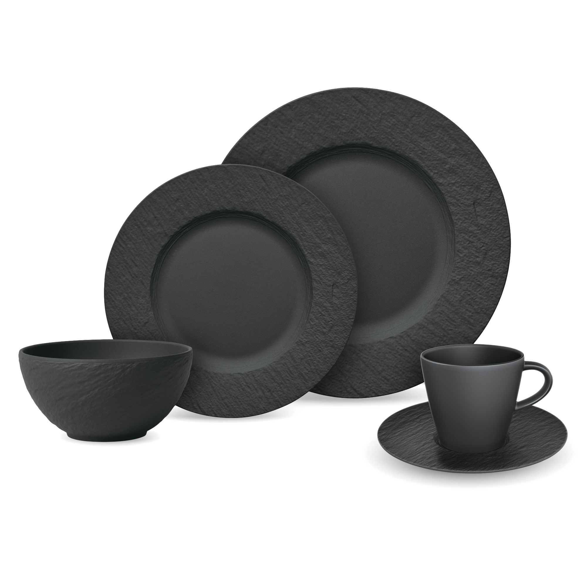 villeroy boch manufacture rock serviesset 20 delig zwart