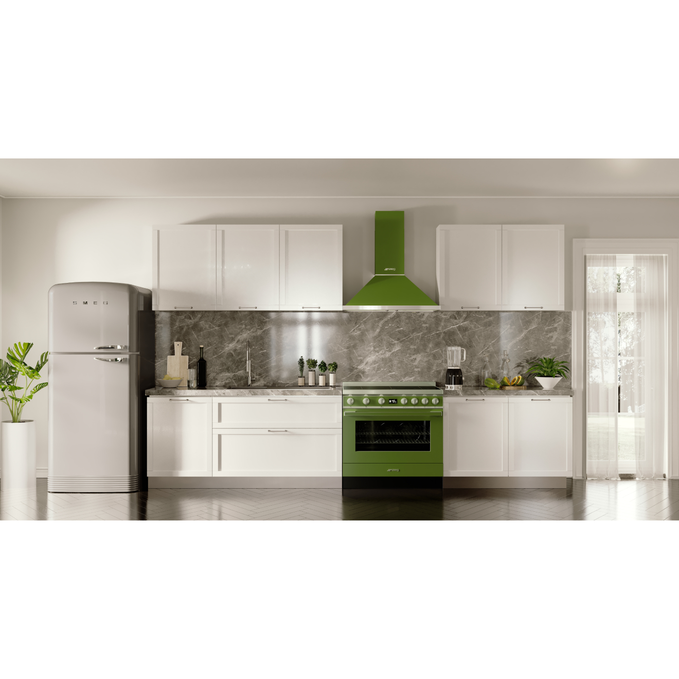smeg-portofino-inductiefornuis-cpf9ipog-90cm-groen