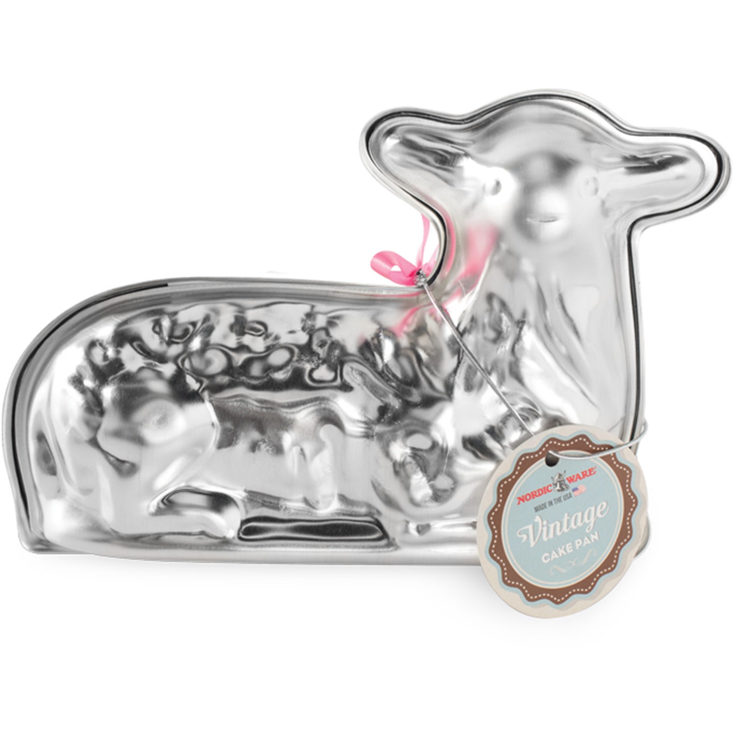 nordic ware spring lamb bakvorm 29x19cm zilver