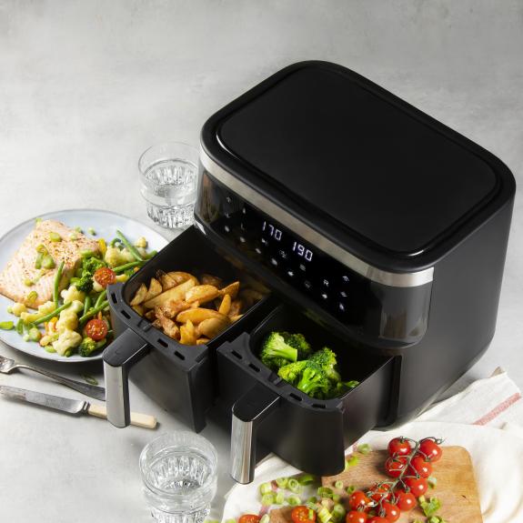 domo-do537fr-dubbele-airfryer-2x4l