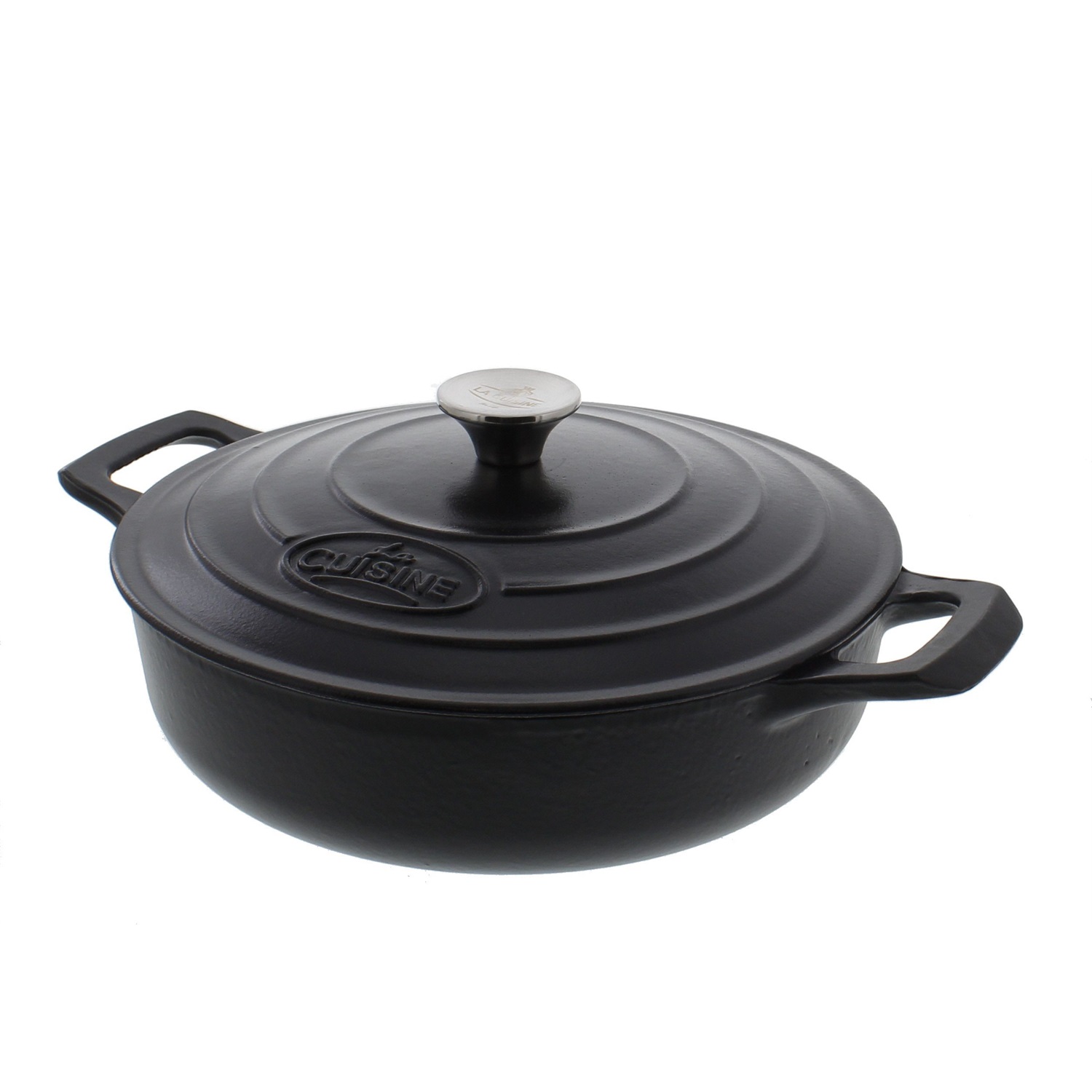 la-cuisine-pro-braadpan-laag-28cm-mat-zwart