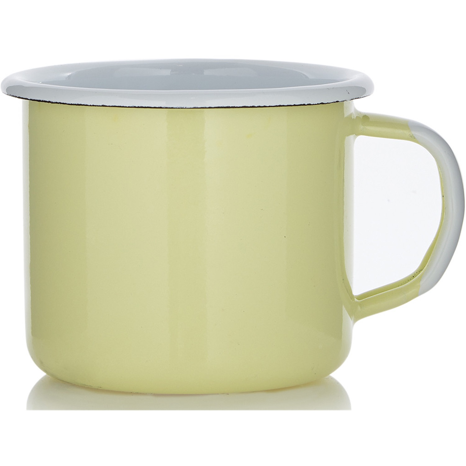 kitchen trend products emaille mok lichtgeel_10