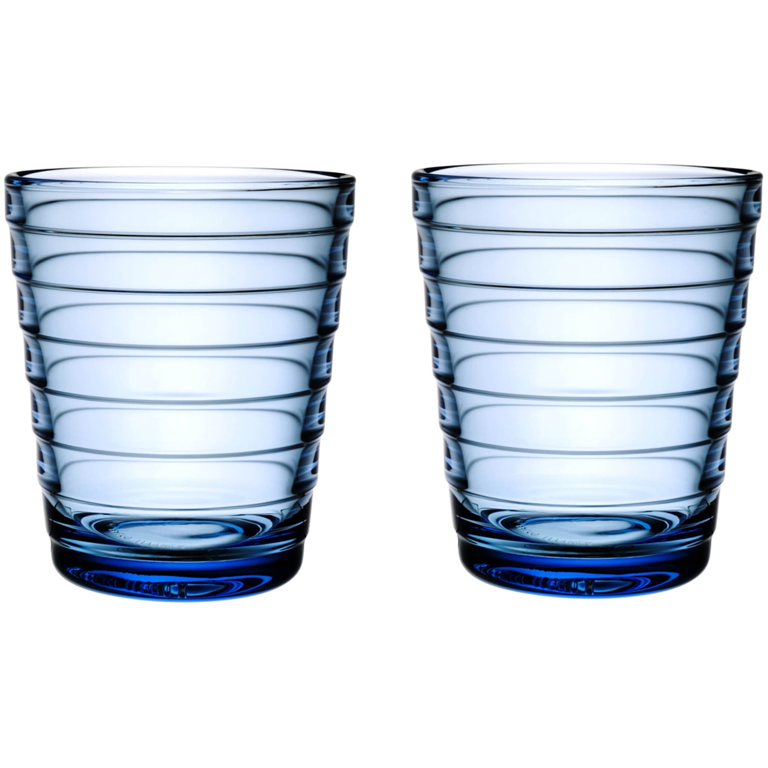 iittala aino aalto waterglazen 022l lichtblauw 2 stuks