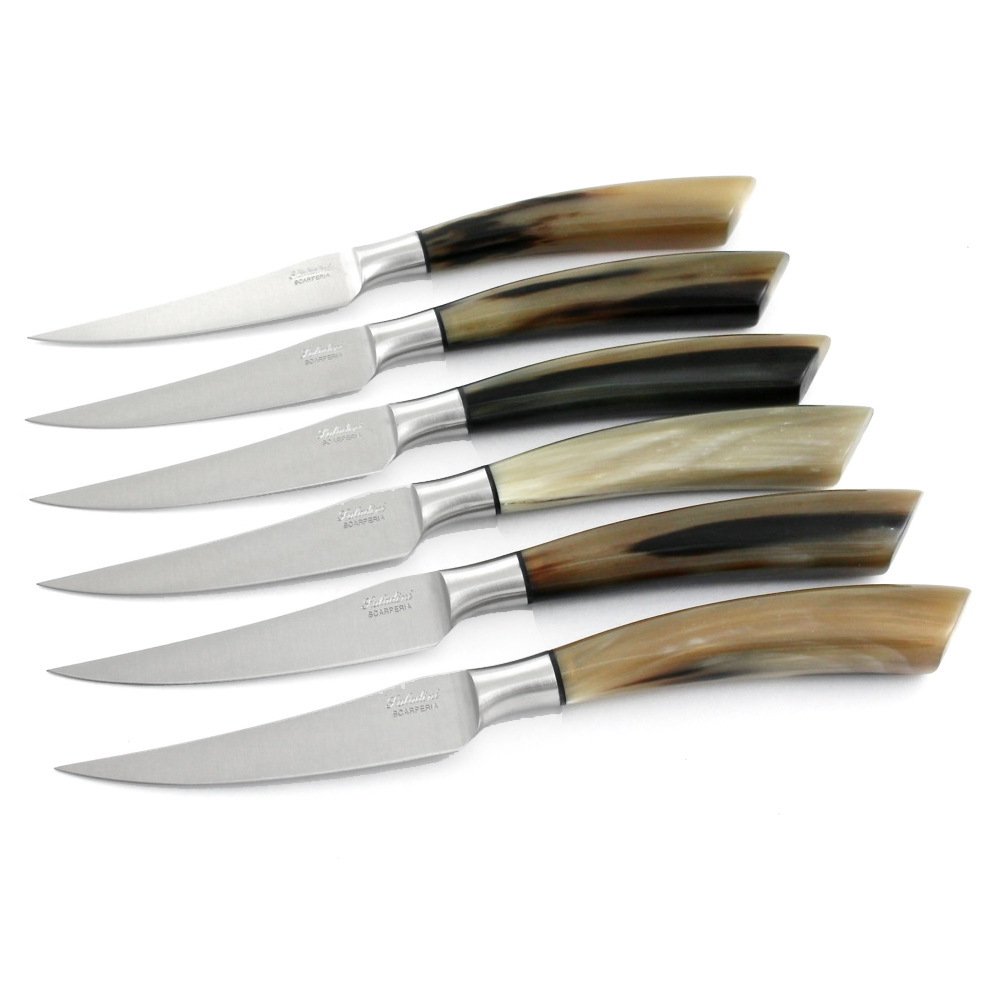 saladini-steakmessenset-6-delig-23cm-ossenhoorn